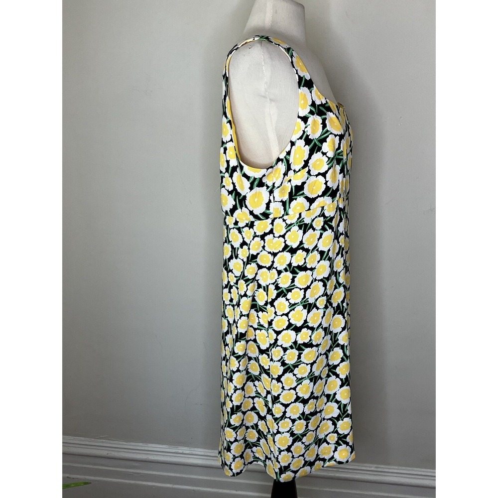 NWOT DVF Diane Von Furstenberg   DRESS Sz 12 Yellow Poppy floral - Picture 6 of 9